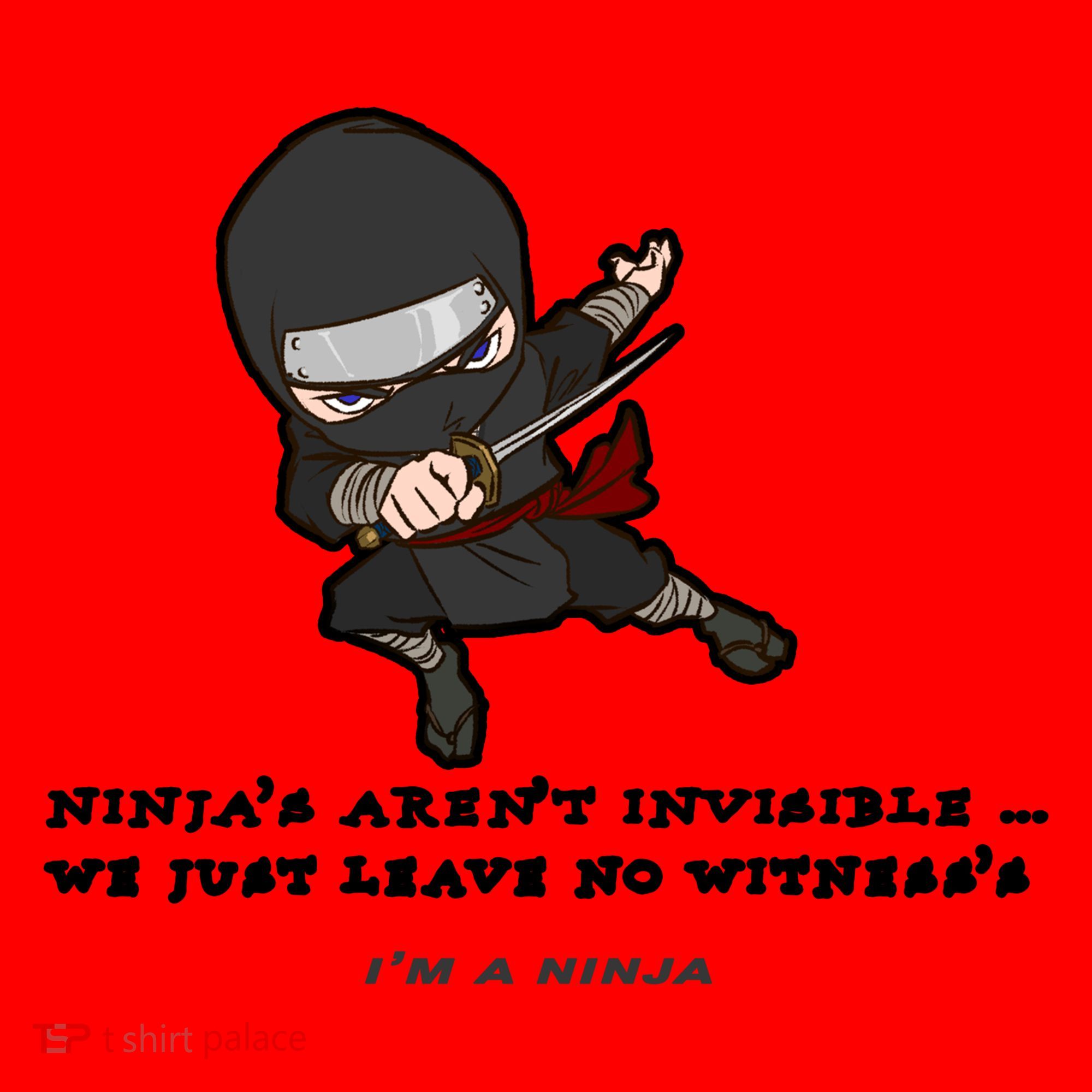 Ninjas Aren't Invisible Leave No Witnesses Santa Hat