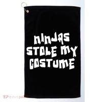 Ninjas Stole My Costume Halloween Golf Towel thumb 0