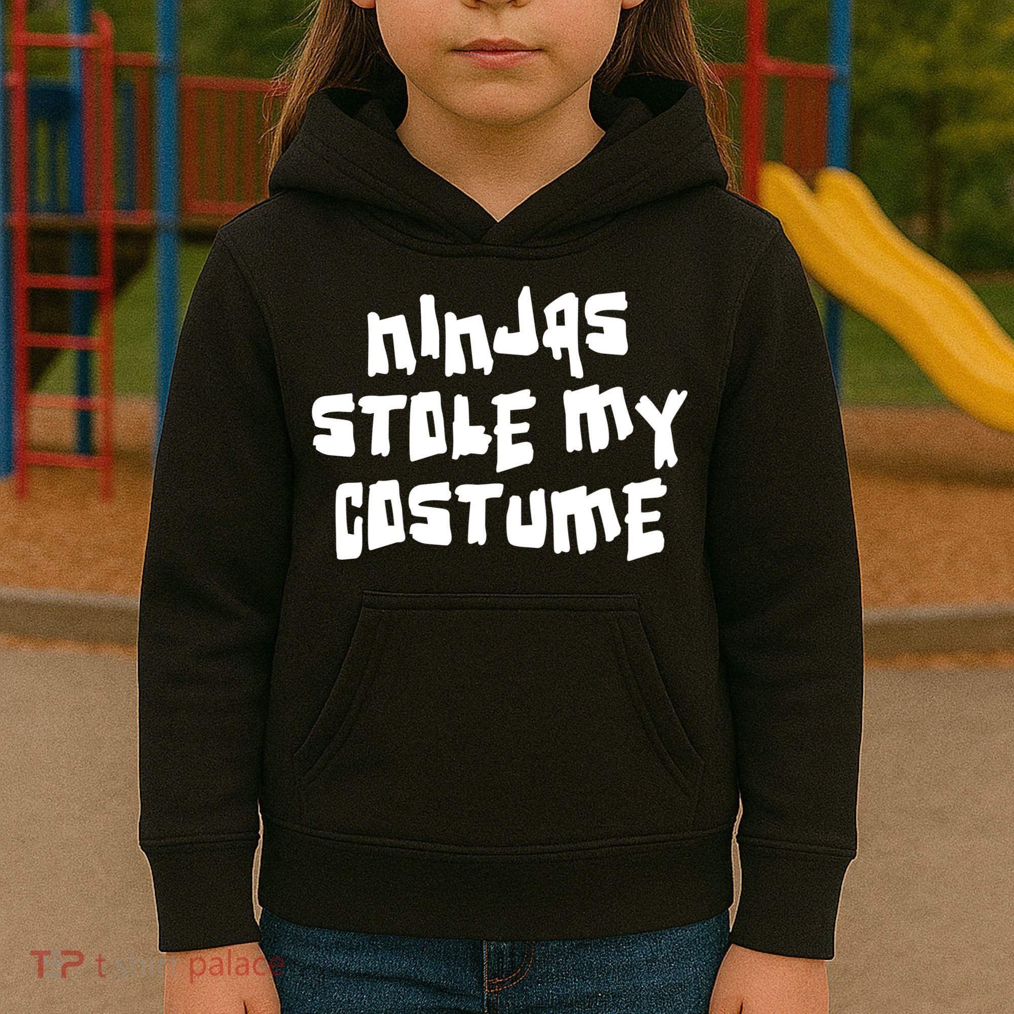 Ninjas Stole My Costume Halloween Kids Hoodie