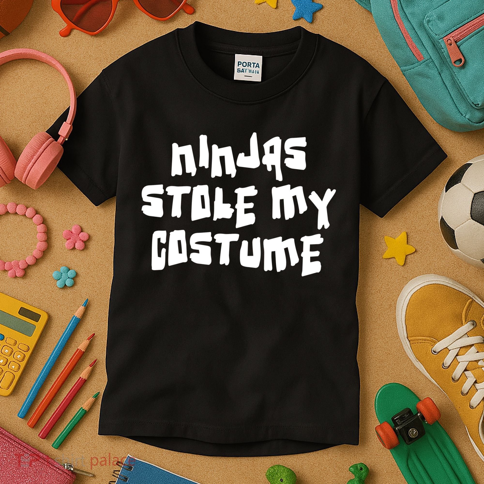 Ninjas Stole My Costume Halloween Kids T-Shirt
