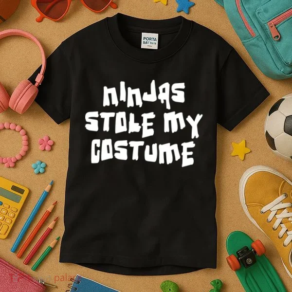 Ninjas Stole My Costume Halloween Kids T-Shirt