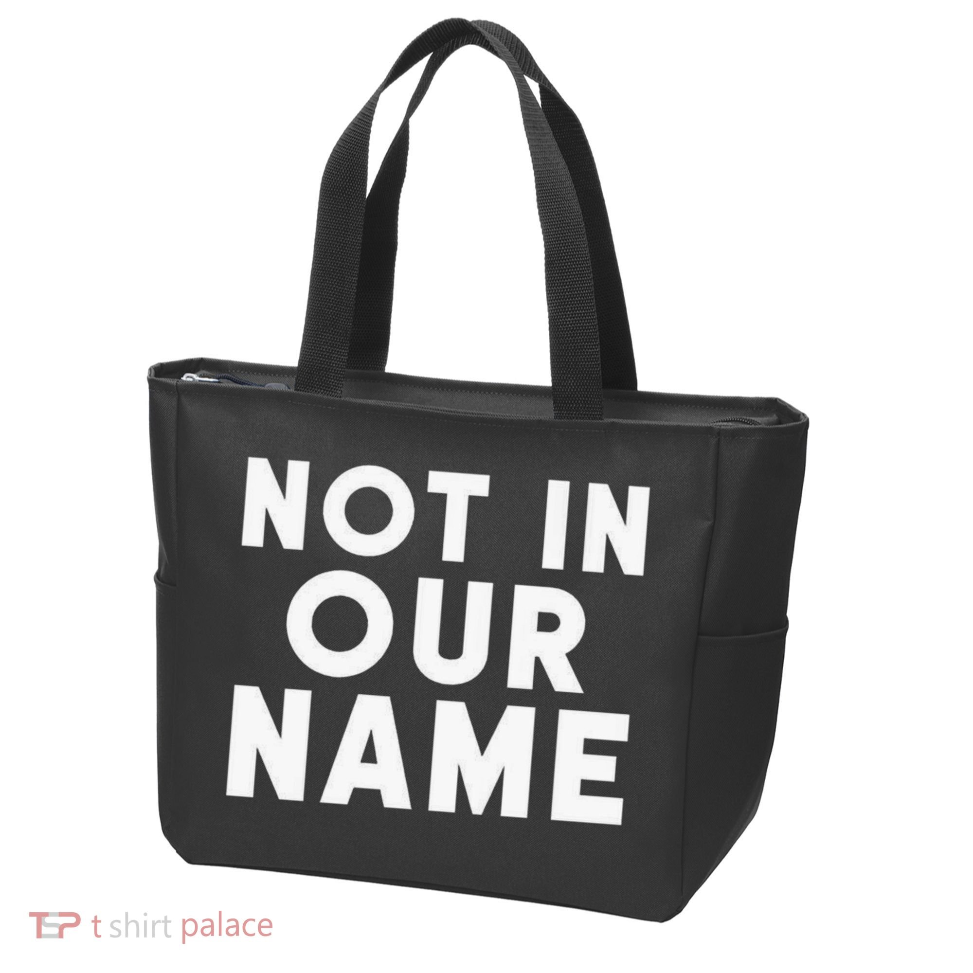 Not In Our Name Free Gaza Stop War In Palestine Tote Bag
