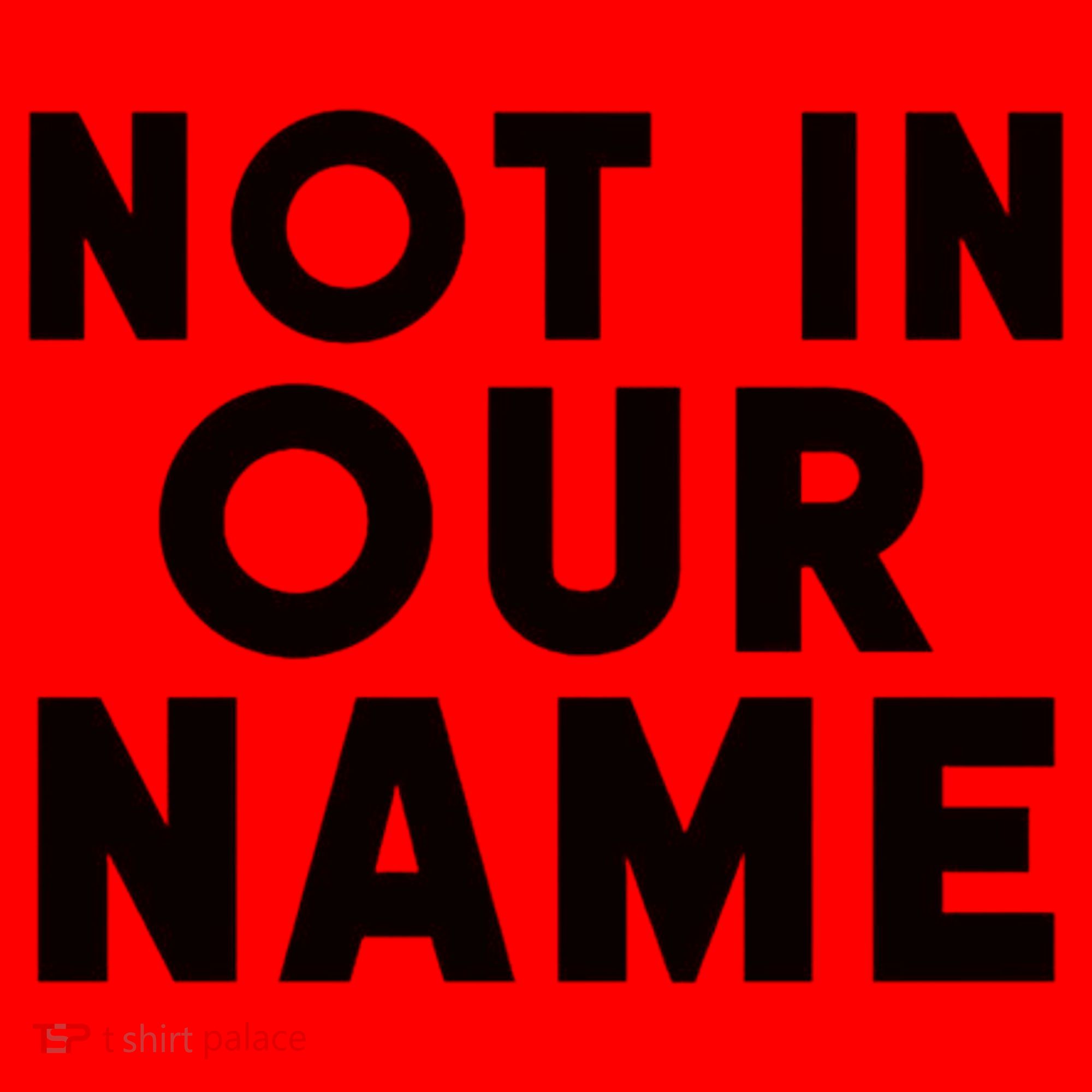 Not In Our Name Free Gaza Stop War In Palestine Santa Hat