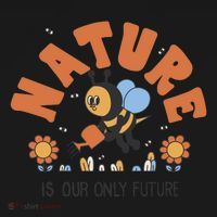 Nature Is Our Only Future Earth Day Bee Backpack thumb 2