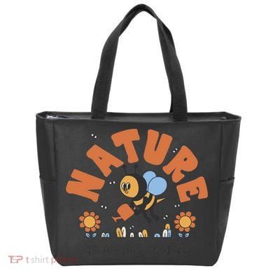 Nature Is Our Only Future Earth Day Bee Tote Bag