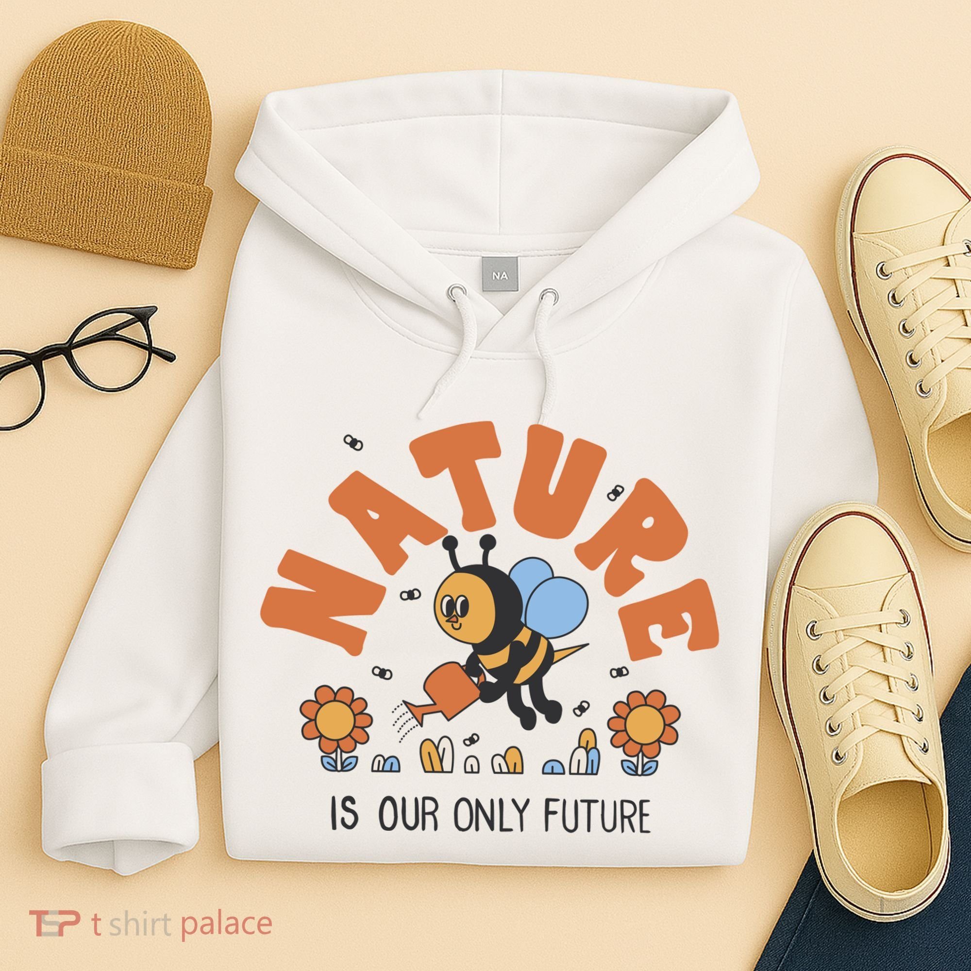 Nature Is Our Only Future Earth Day Bee Hoodie