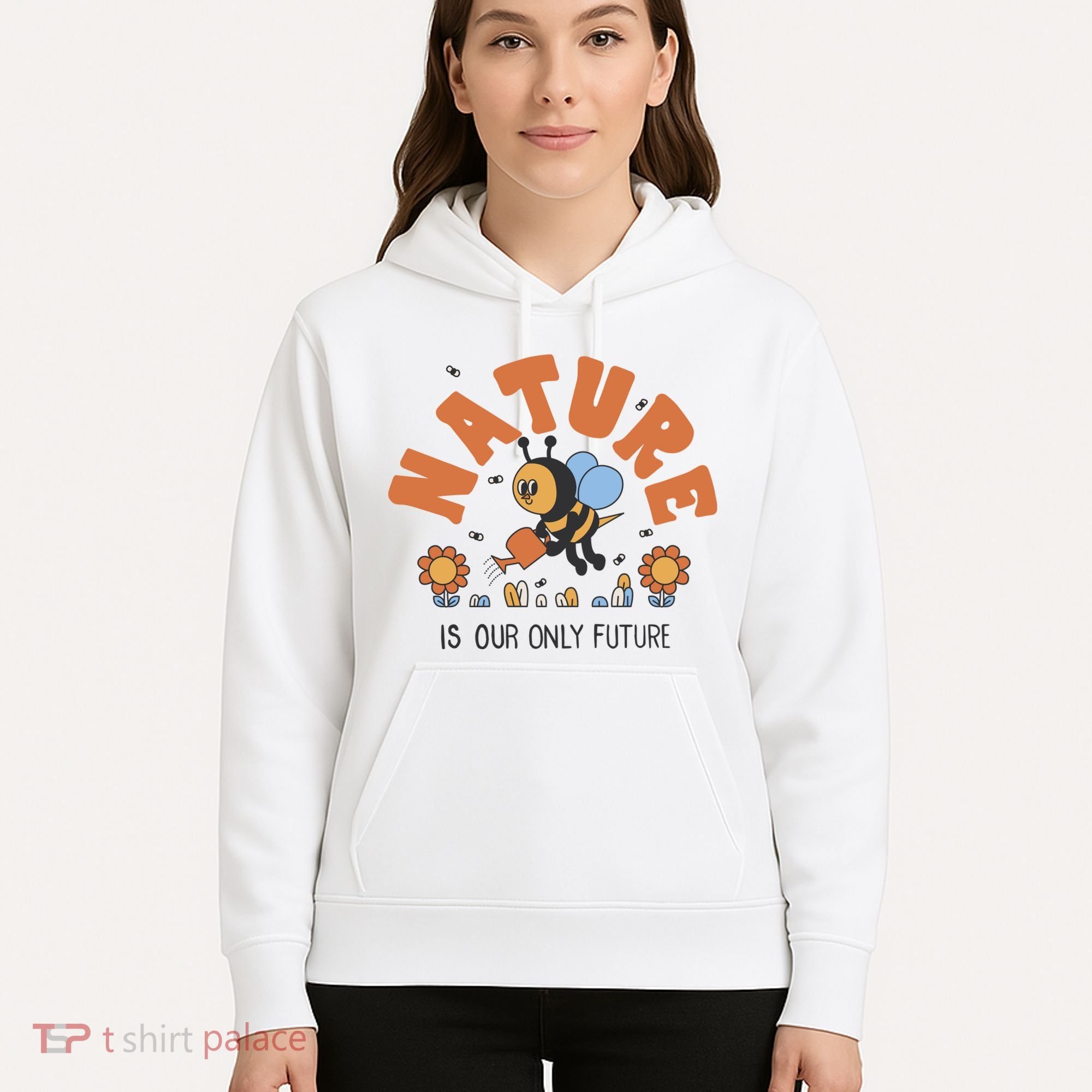 Nature Is Our Only Future Earth Day Bee Hoodie
