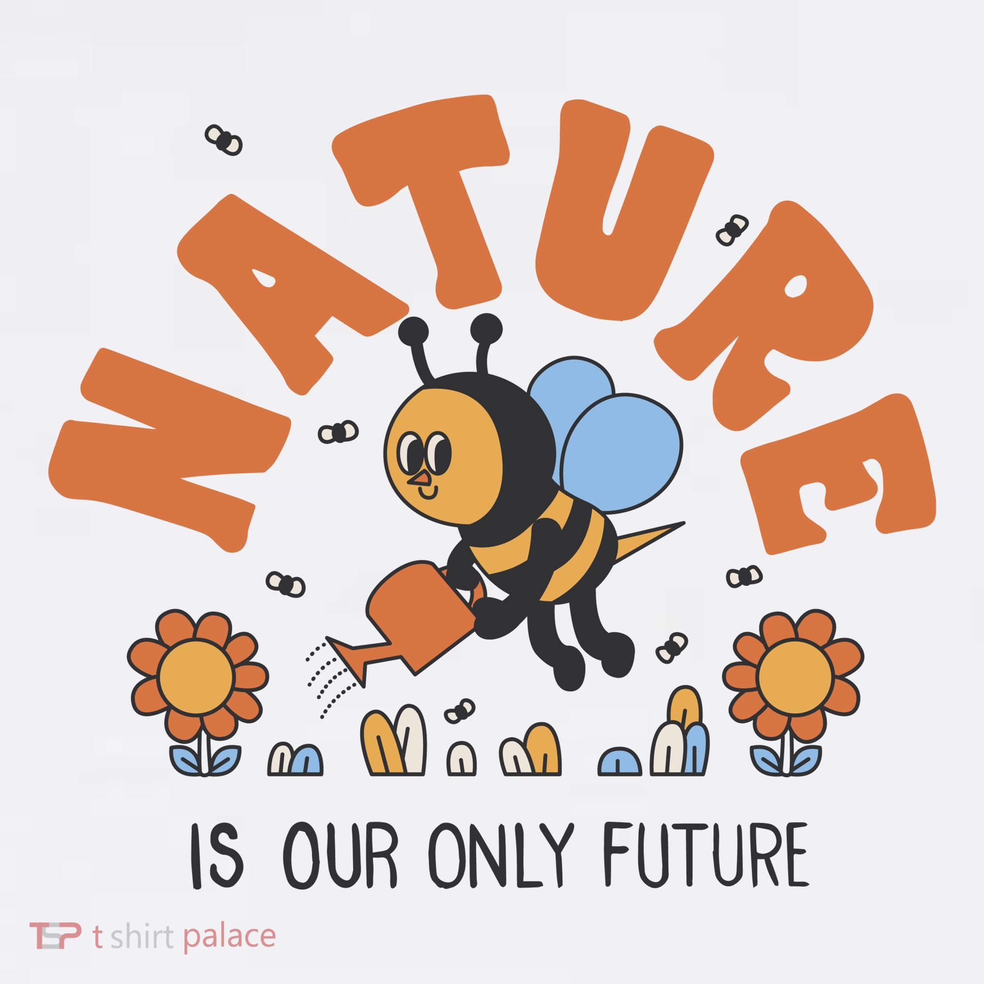 Nature Is Our Only Future Earth Day Bee Long Sleeve Shirt