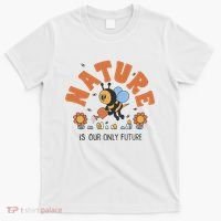 Nature Is Our Only Future Earth Day Bee T-Shirt thumb 0
