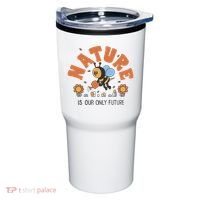 Nature Is Our Only Future Earth Day Bee Tumbler thumb 0