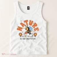 Nature Is Our Only Future Earth Day Bee Tank Top thumb 2