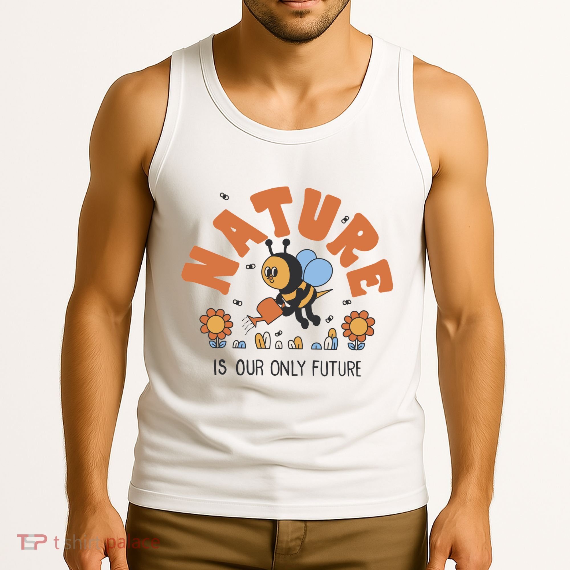 Nature Is Our Only Future Earth Day Bee Tank Top