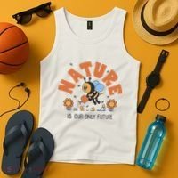 Nature Is Our Only Future Earth Day Bee Tank Top thumb 4