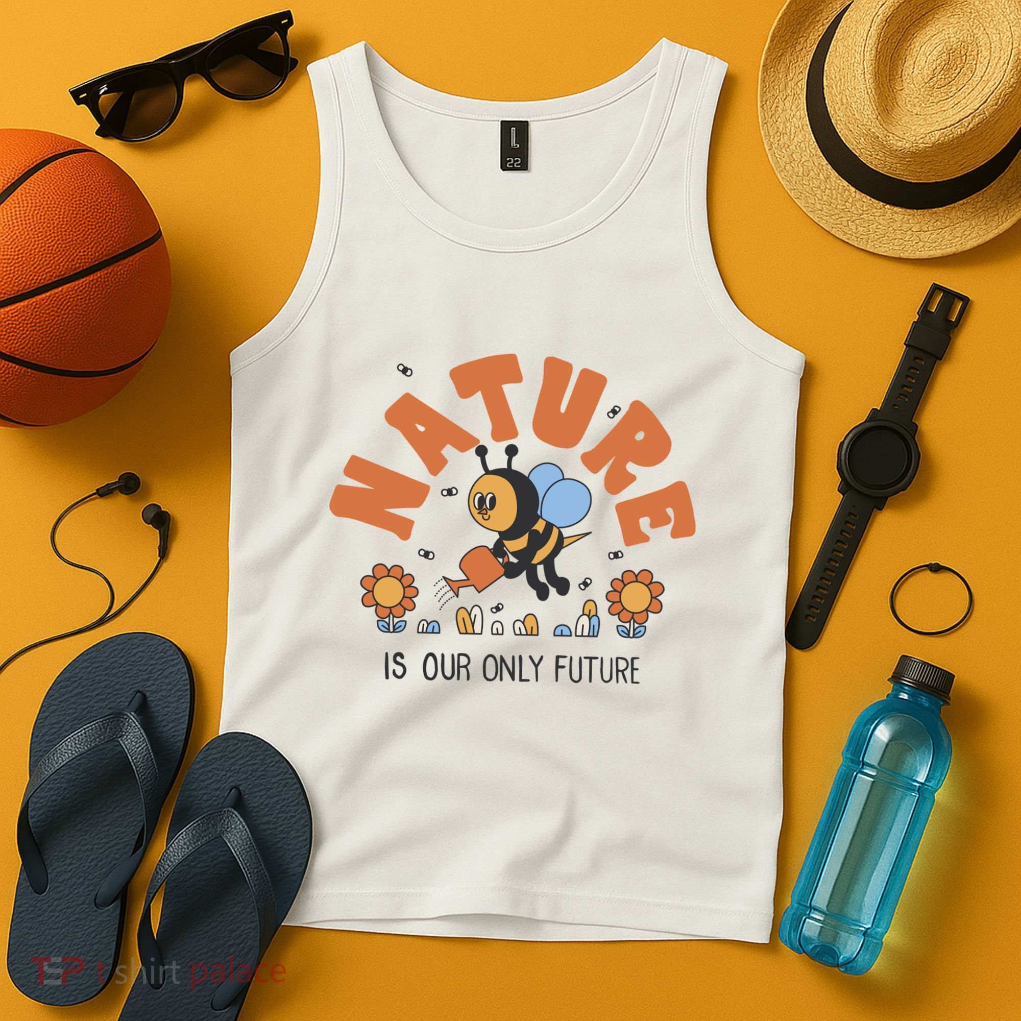 Nature Is Our Only Future Earth Day Bee Tank Top