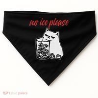 No Ice Please Funny Cat Meme USA-Made Doggie Bandana thumb 0