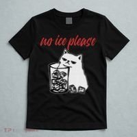 No Ice Please Funny Cat Meme T-Shirt thumb 5