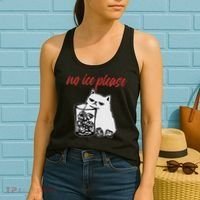 No Ice Please Funny Cat Meme Women's Tank Top thumb 2