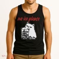 No Ice Please Funny Cat Meme Tank Top thumb 3
