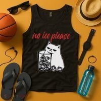 No Ice Please Funny Cat Meme Tank Top thumb 4