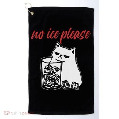 No Ice Please Funny Cat Meme Golf Towel