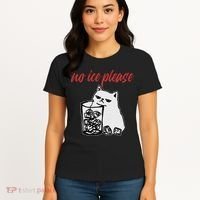 No Ice Please Funny Cat Meme Women's T-Shirt thumb 4