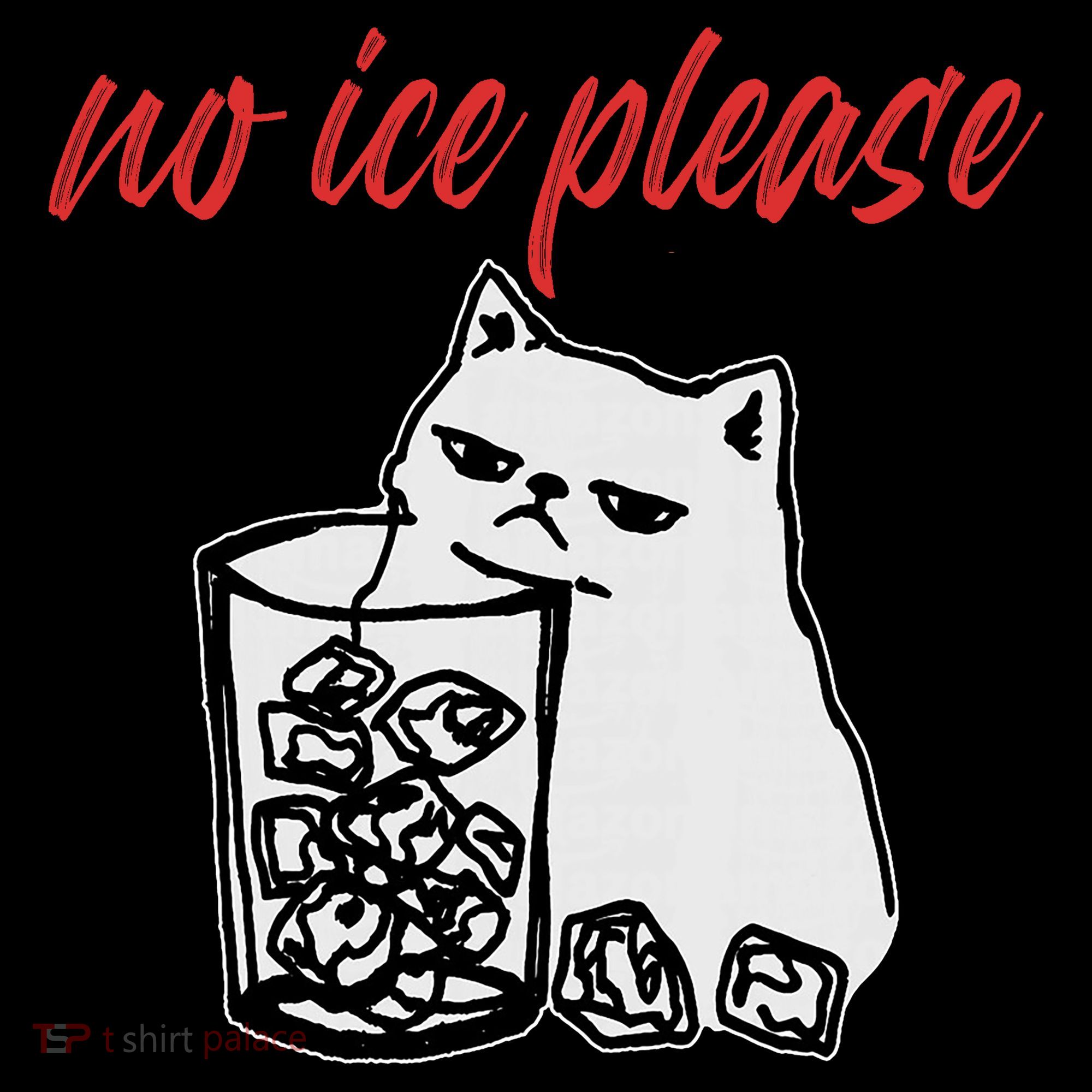 No Ice Please Funny Cat Meme Kids Long Sleeve Shirt