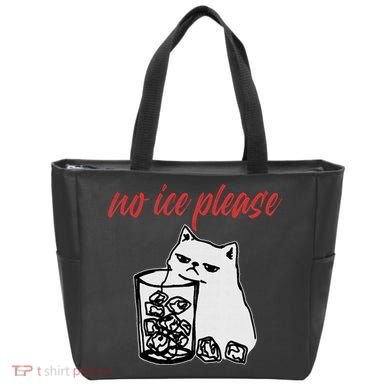 No Ice Please Funny Cat Meme Tote Bag