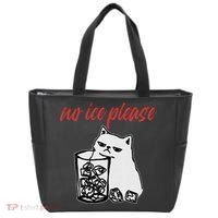 No Ice Please Funny Cat Meme Tote Bag thumb 0