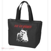 No Ice Please Funny Cat Meme Tote Bag thumb 3