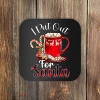 Naughty I Put Out For Santa Christmas Xmas Coaster thumb 0