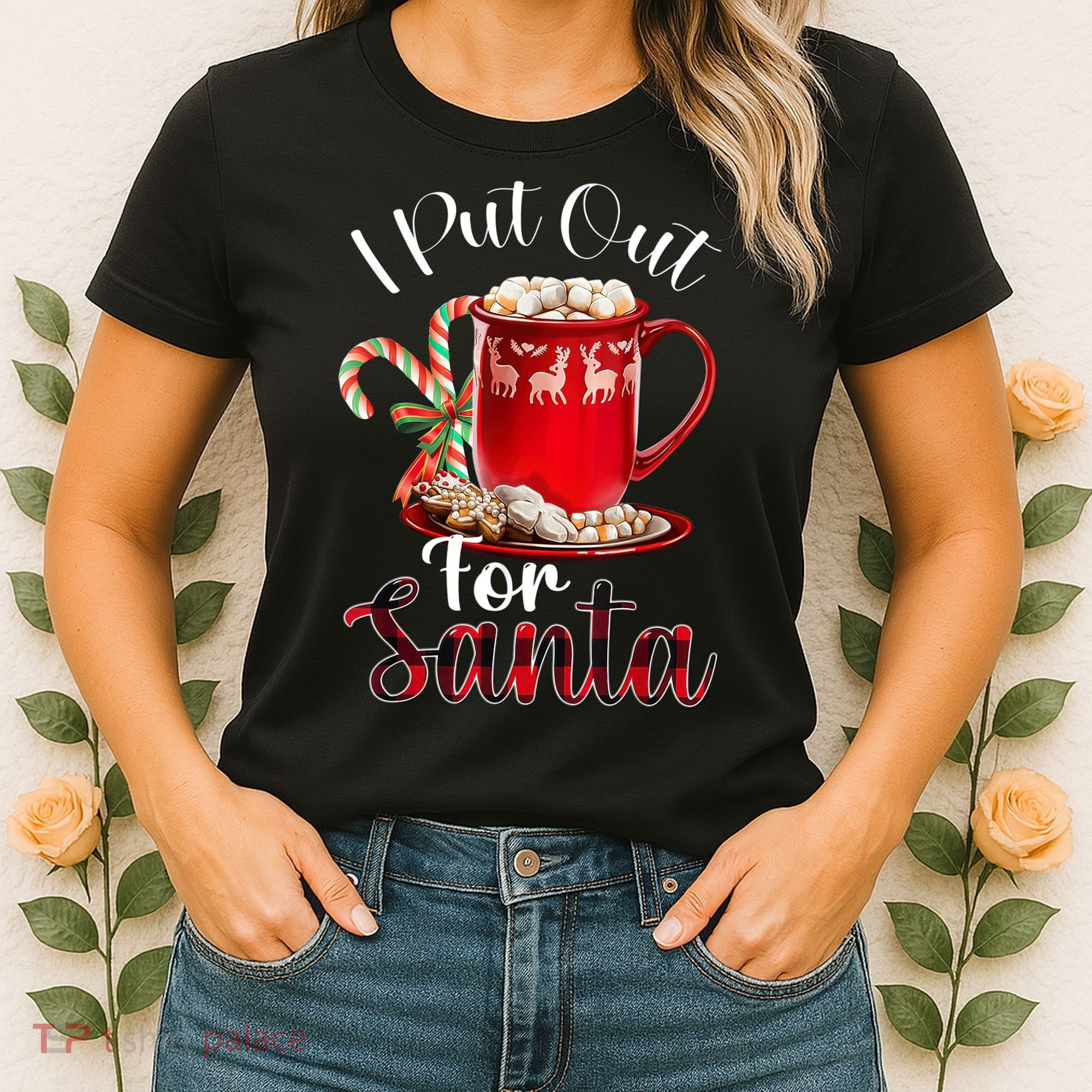 Naughty I Put Out For Santa Christmas Xmas Women's T-Shirt
