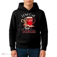 Naughty I Put Out For Santa Christmas Xmas Kids Hoodie thumb 4