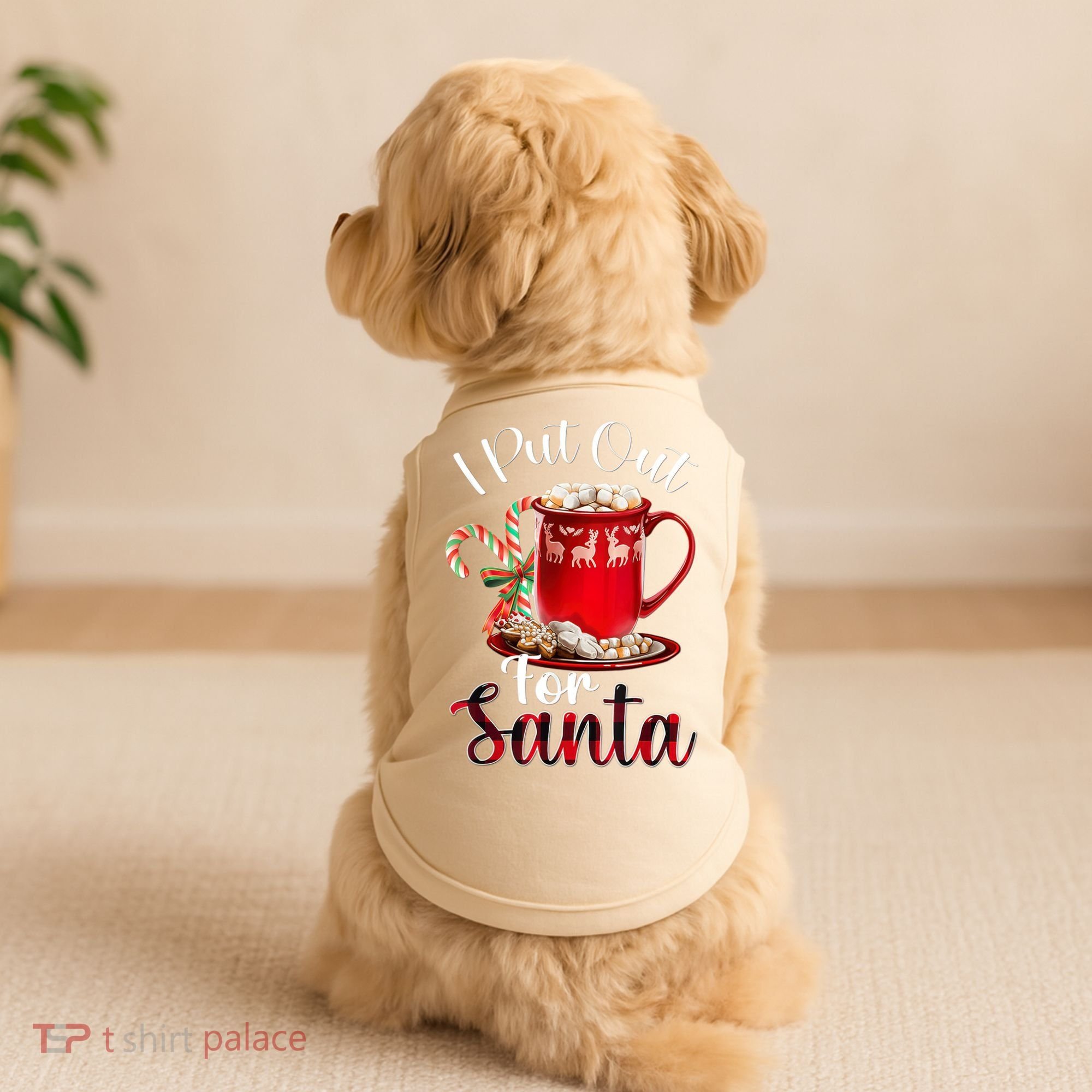 Naughty I Put Out For Santa Christmas Xmas Doggie Tank
