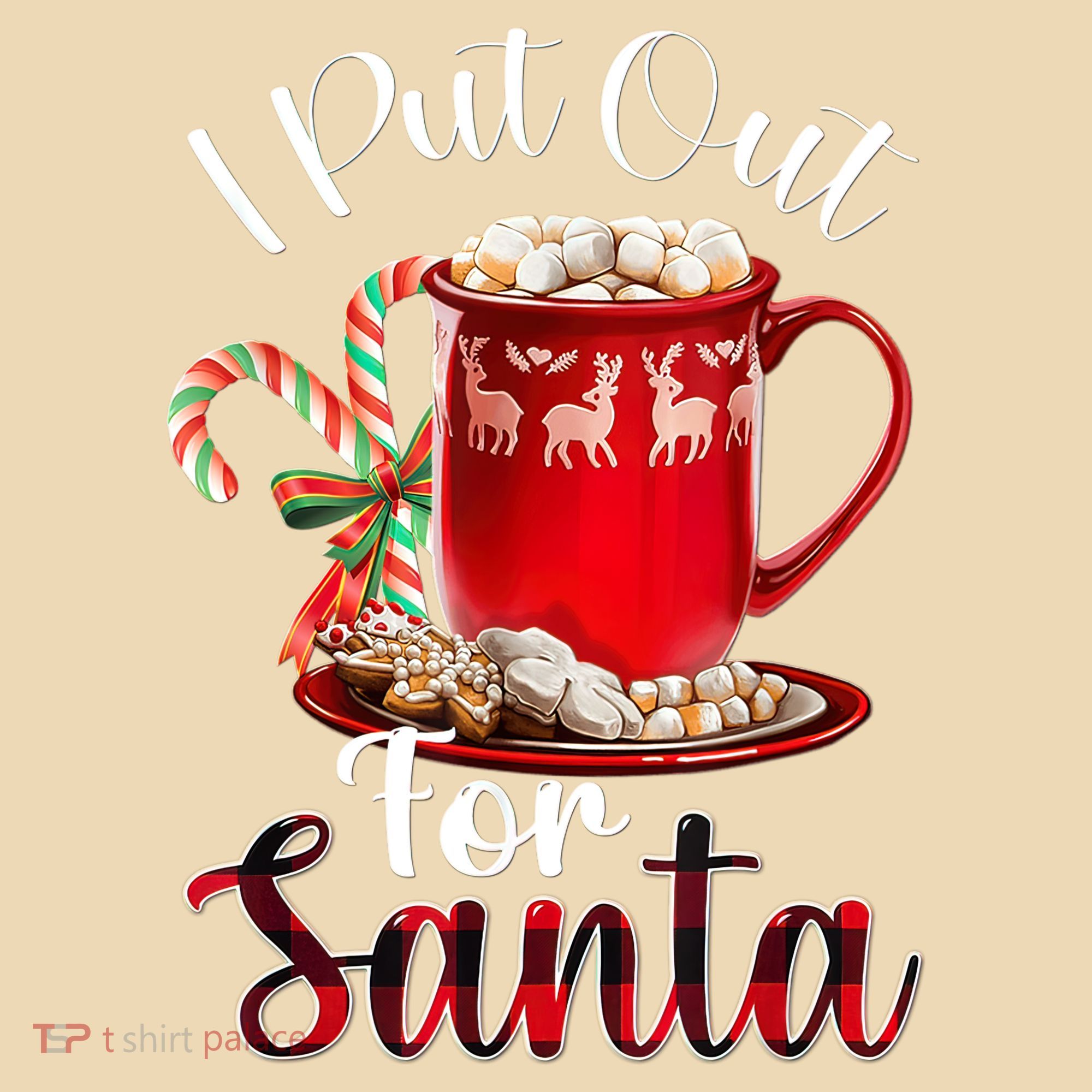 Naughty I Put Out For Santa Christmas Xmas T-Shirt