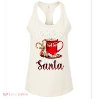 Naughty I Put Out For Santa Christmas Xmas Women's Tank Top thumb 0