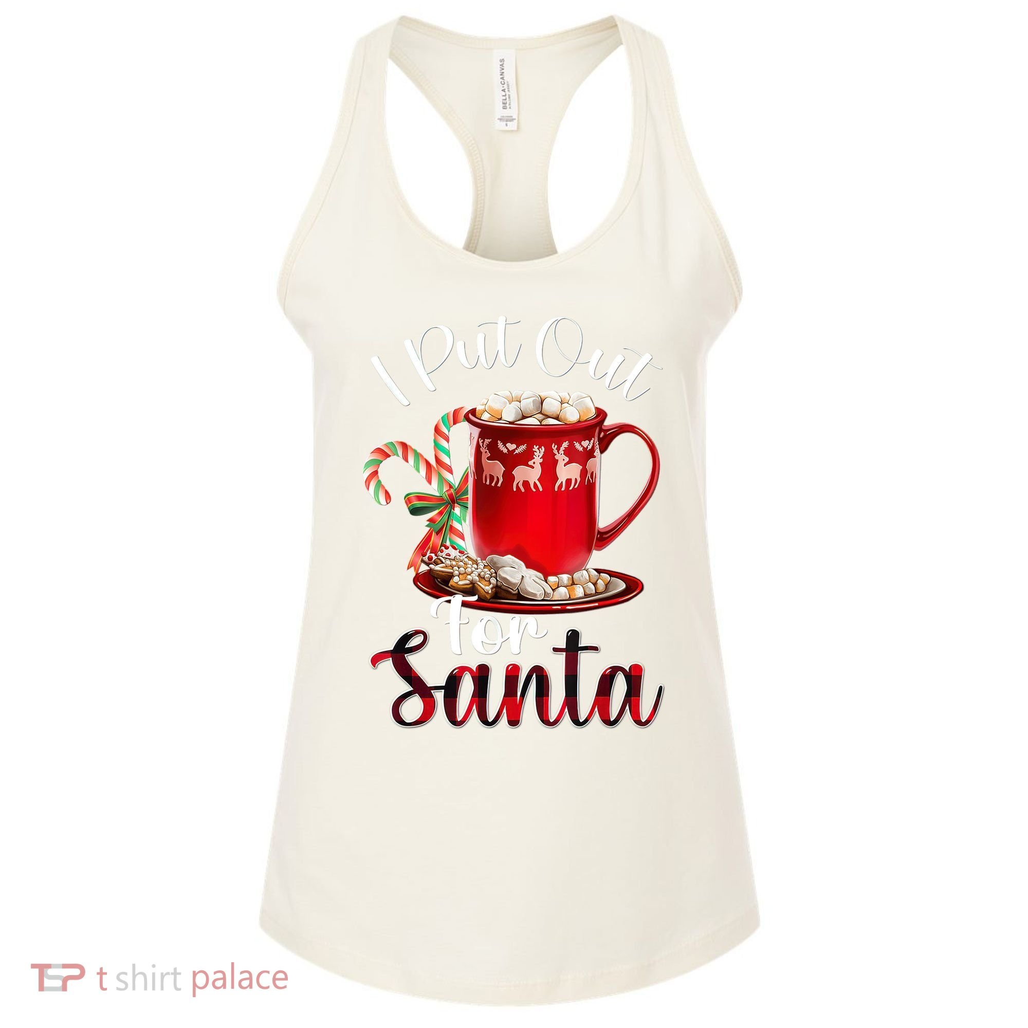 Naughty I Put Out For Santa Christmas Xmas Women's Tank Top
