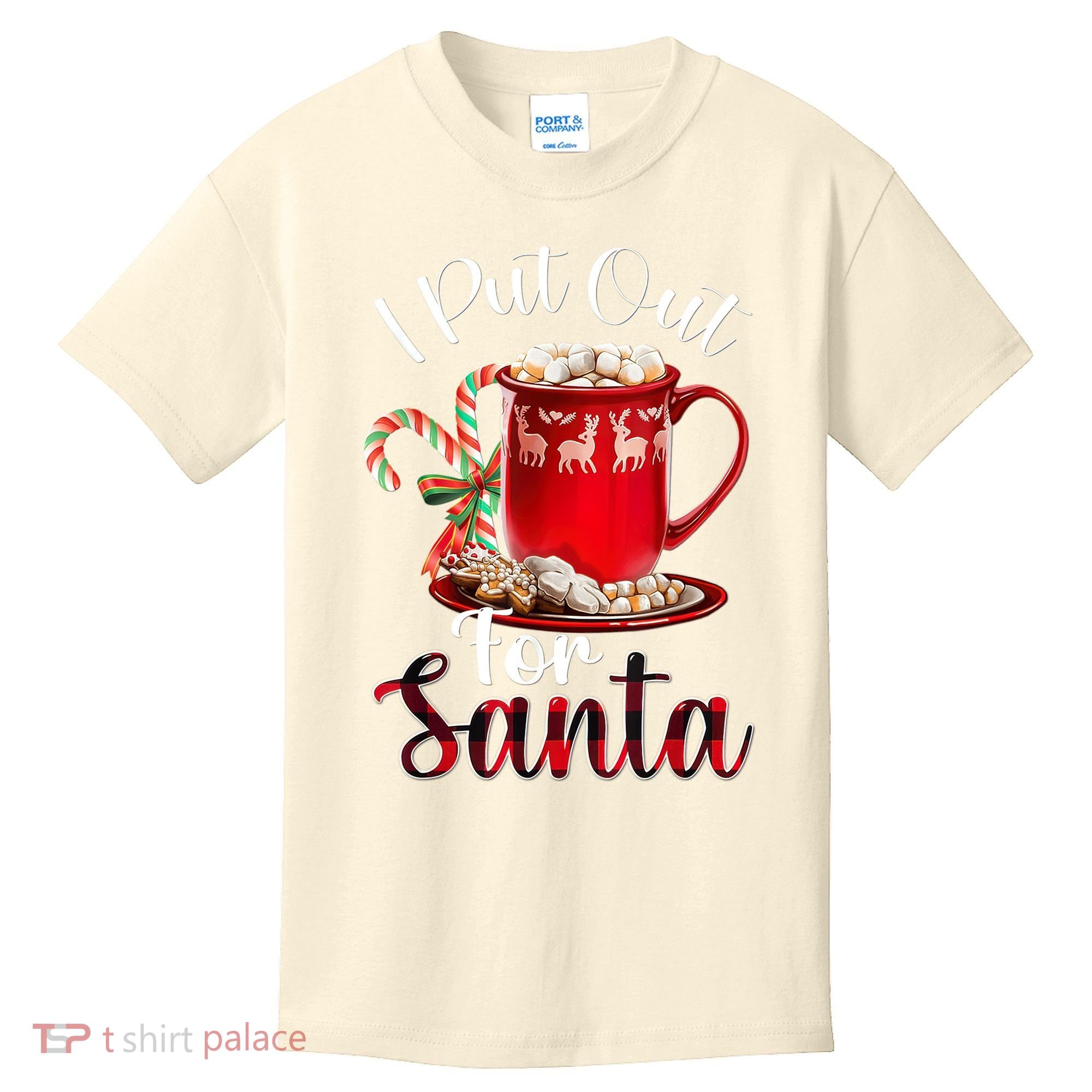Naughty I Put Out For Santa Christmas Xmas Kids T-Shirt