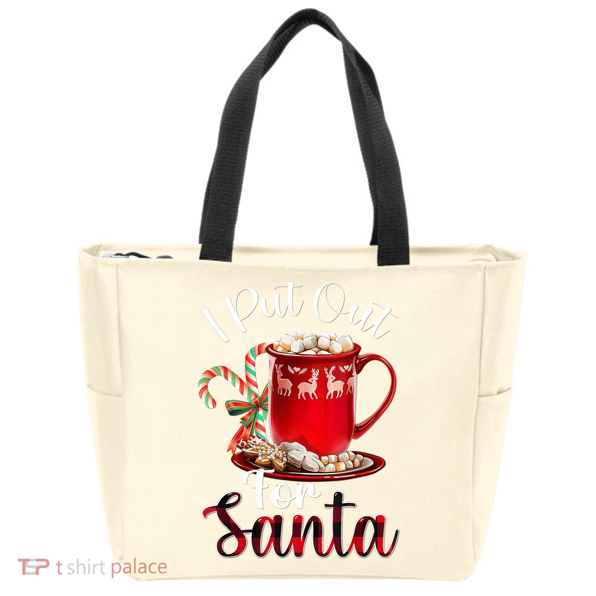 Naughty I Put Out For Santa Christmas Xmas Tote Bag