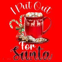 Naughty I Put Out For Santa Christmas Xmas Santa Hat thumb 1