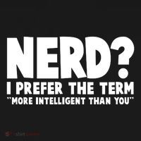 Nerd I Prefer The Term More Intelligent Than You Apron thumb 3