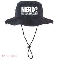 Nerd I Prefer The Term More Intelligent Than You Bucket Hat thumb 0