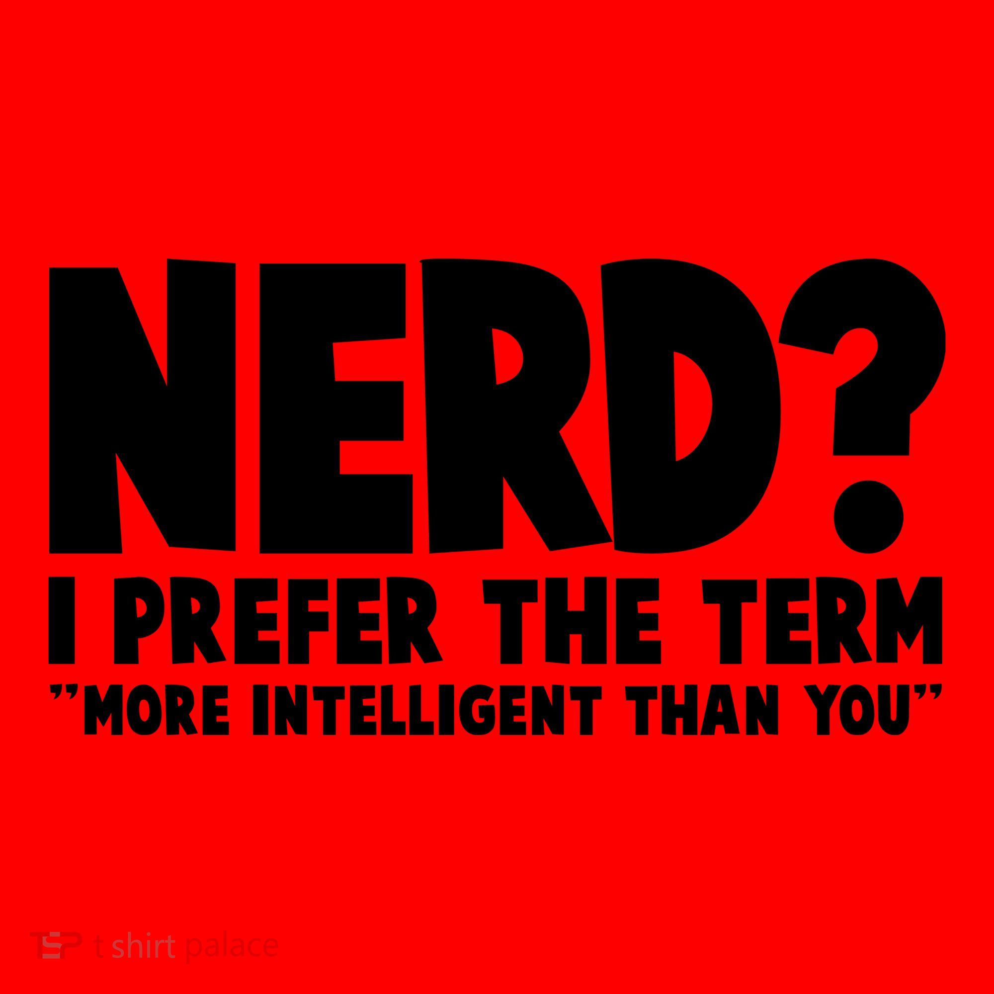 Nerd I Prefer The Term More Intelligent Than You Santa Hat
