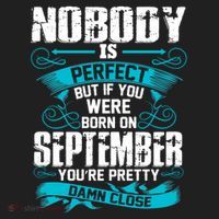 Nobody Is Perfect But If You Born In September Birthday Gift Beanie thumb 2