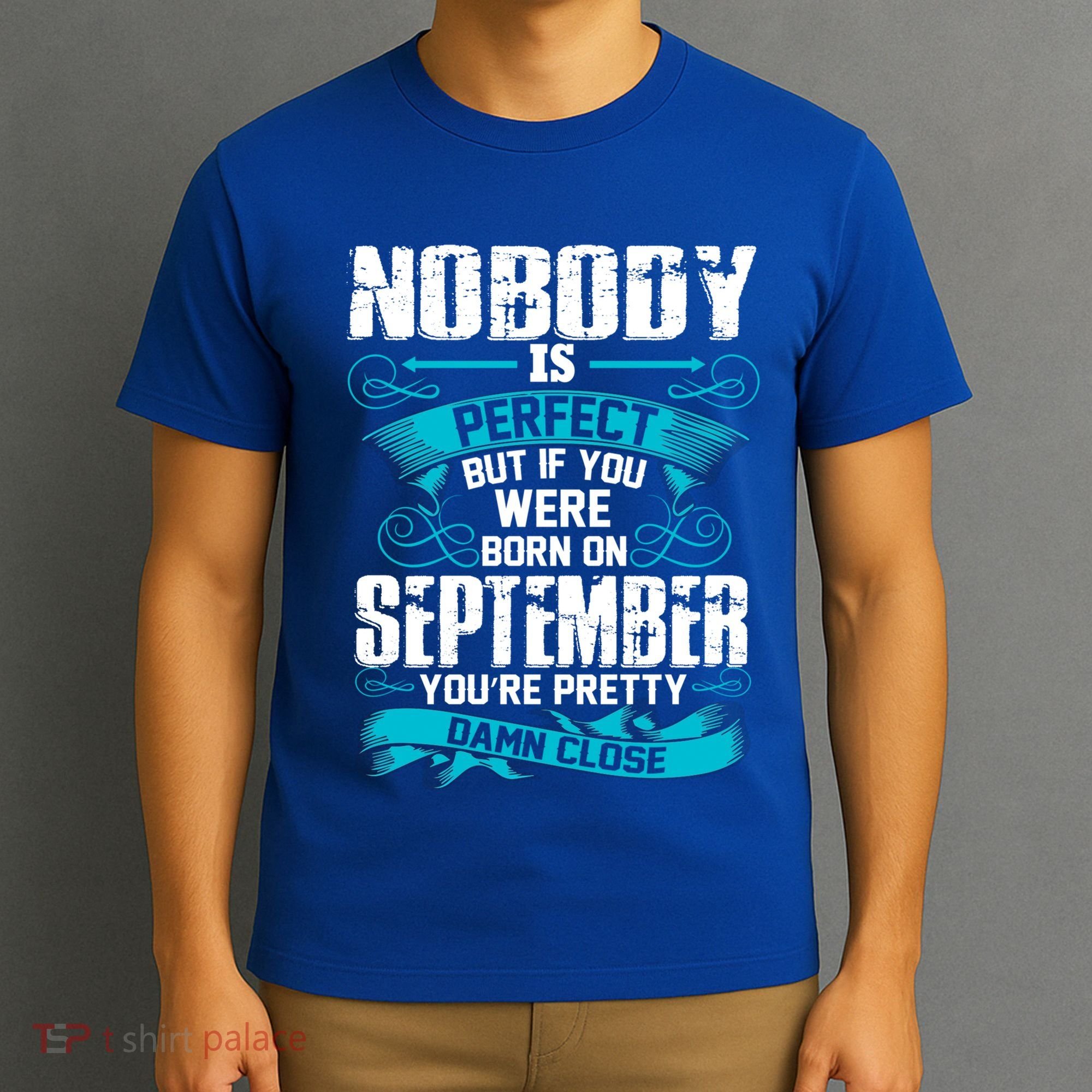 Nobody Is Perfect But If You Born In September Birthday Gift T-Shirt