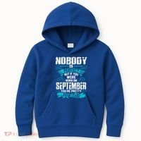 Nobody Is Perfect But If You Born In September Birthday Gift Kids Hoodie thumb 0
