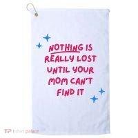 Nothing Is Really Lost Until Your Mom Can't Find It Funny Golf Towel thumb 0