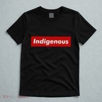 Native Indigenous Red Block Background With White Letters T-Shirt thumb 5