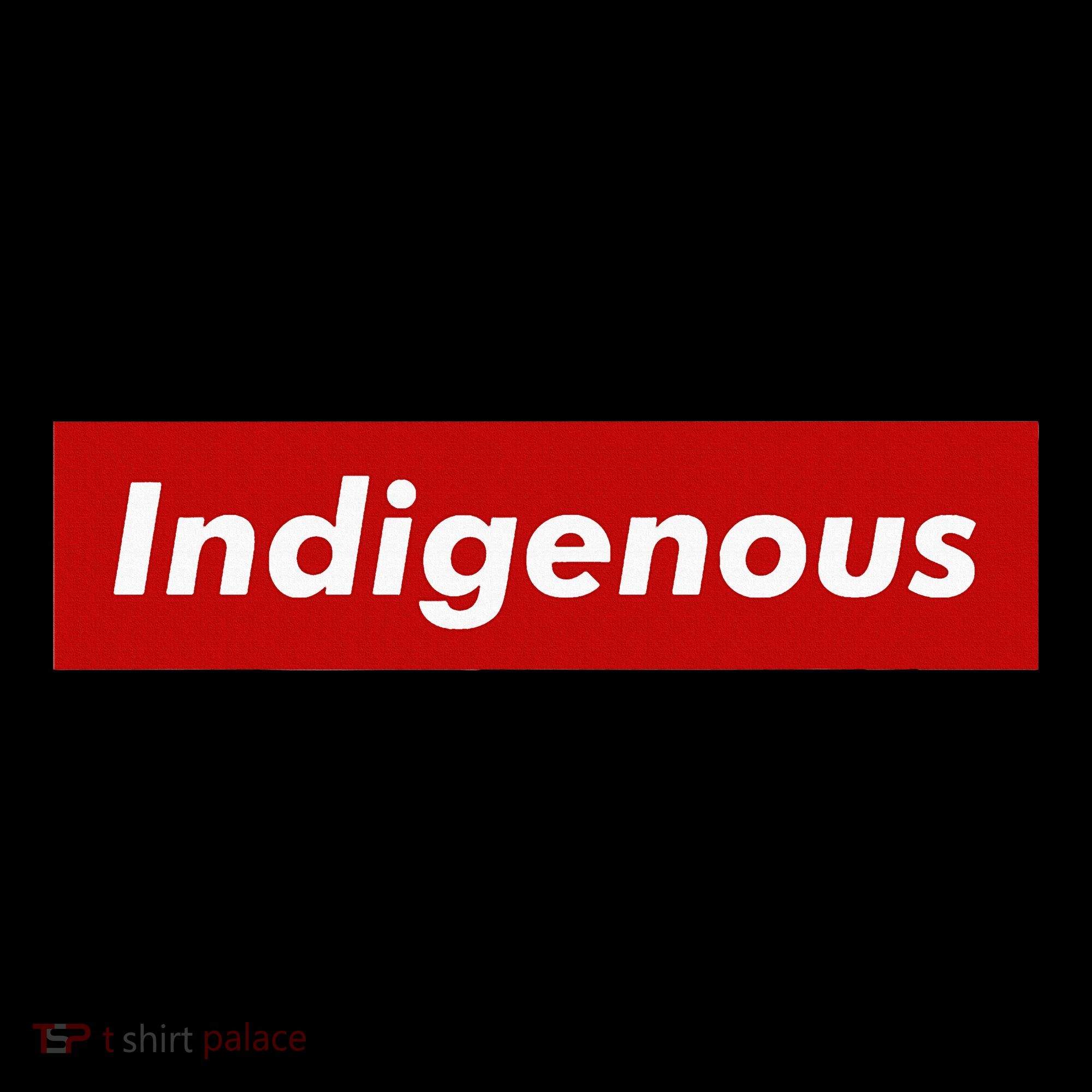 Native Indigenous Red Block Background With White Letters Pajama Set