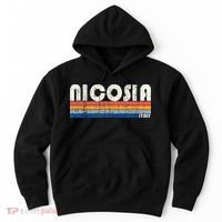 Nicosia Italy Retro 70s 80s Style Hoodie thumb 0
