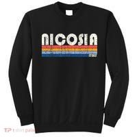 Nicosia Italy Retro 70s 80s Style Sweatshirt thumb 0